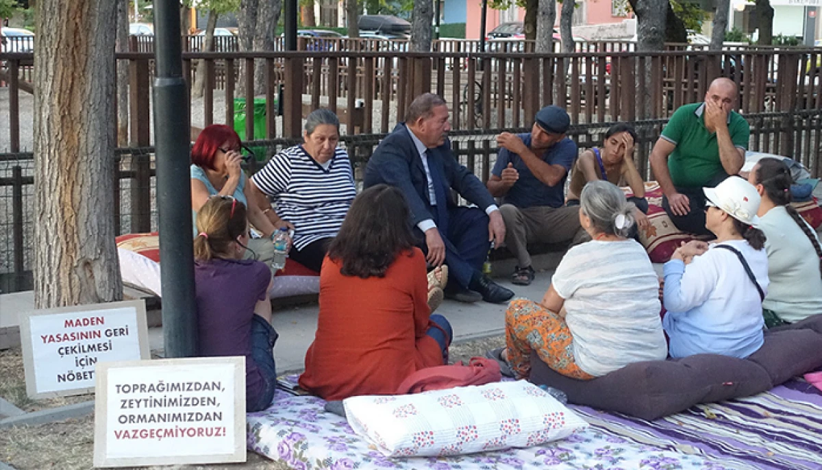 Maden Yasasına Karşı Köylülerin Eylemi Devam Ediyor.