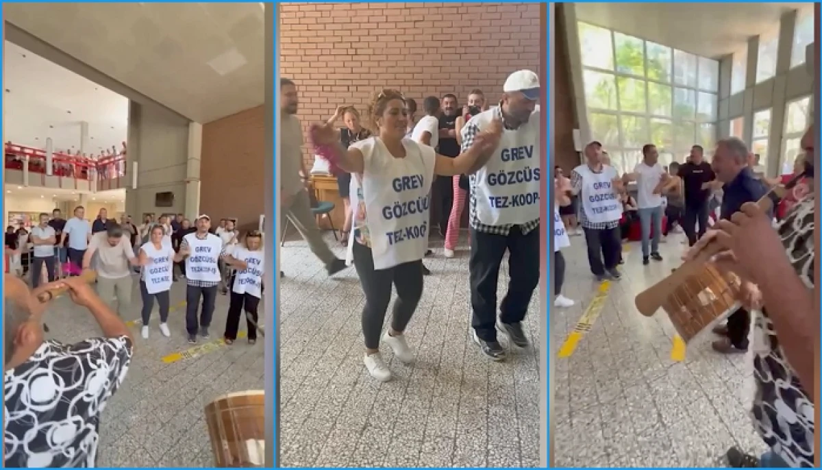 ODTÜ'de Tez-Koop-İş Emekçileri Greve Çıktı.